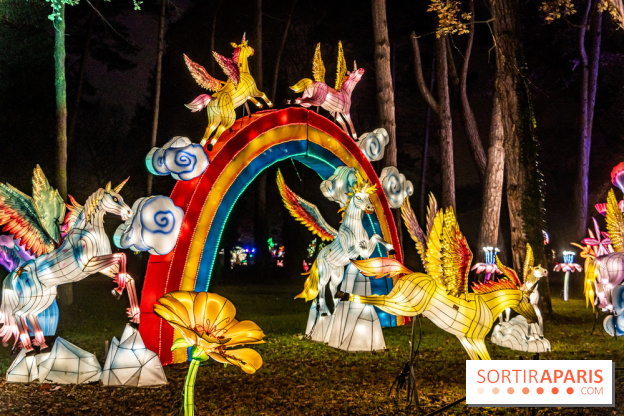 L'Odyssée Lumineuse 2024, le parcours de lumières au Parc Floral - les photos -  licornes