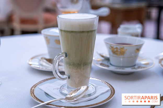 Le tea time Impérial de Noël du Ritz Paris, l'expérience exceptionnelle - les photos -  matcha latte