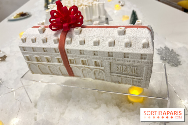 Bûches de Noël 2024 Bo&Mie - Un flocon à Paris