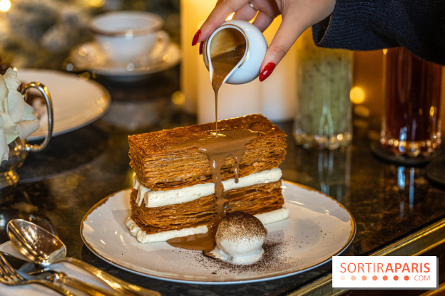 Le salon de thé de Noël du George V pour une pause gourmande - les photos  -  millefeuille