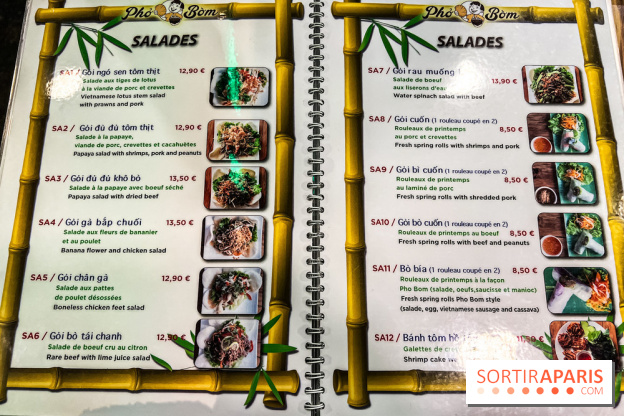 Pho Bom, le restaurant vietnamien, temple du pho et des nouilles Paris 13e - carte - menu - tarifs - prix