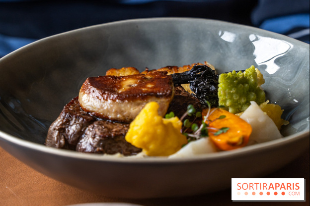 La Table du Château à Dampierre-en-Yvelines, le restaurant face au château - nos photos -  Cœur de filet de bœuf Charolais Label Rouge, foie gras chaud, sauce Madère