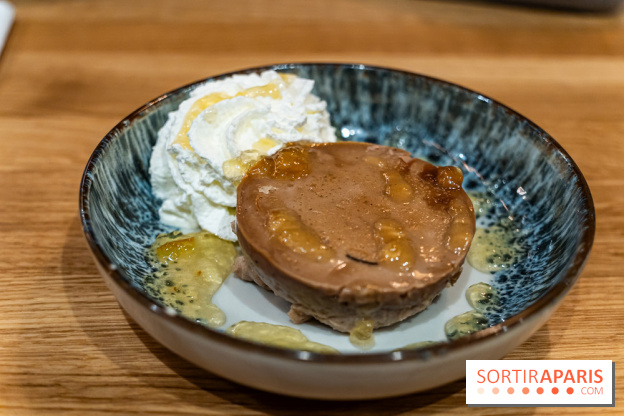 Inalis, le restaurant bistronomique à Fontainebleau - Seine-et-Marne 77 - Photos -  Flan à la crème de marron, marmelade de clémentine au vinaigre de Calamansi
