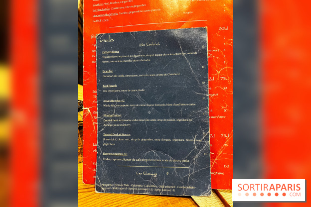 Inalis, le restaurant bistronomique à Fontainebleau - Seine-et-Marne 77 - Photos - carte cocktails