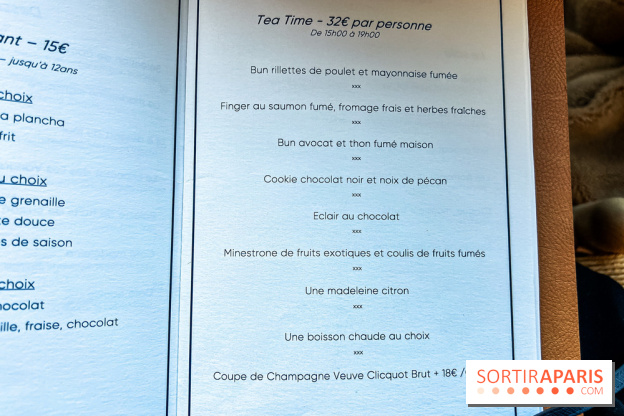 Le tea time abordable du Printemps par Bryan Esposito et Xavier Pistol - carte - menu