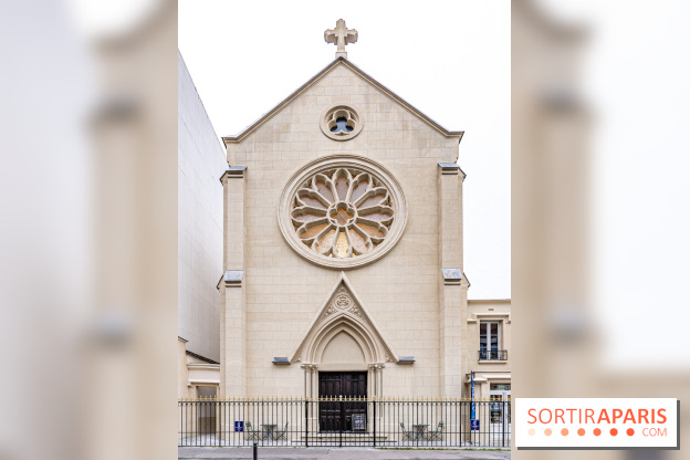 Climbing District Sèvres-Lecourbe, la salle d'escalade dans l'ancienne église Sainte-Rita dans le 15e -  A7C2048