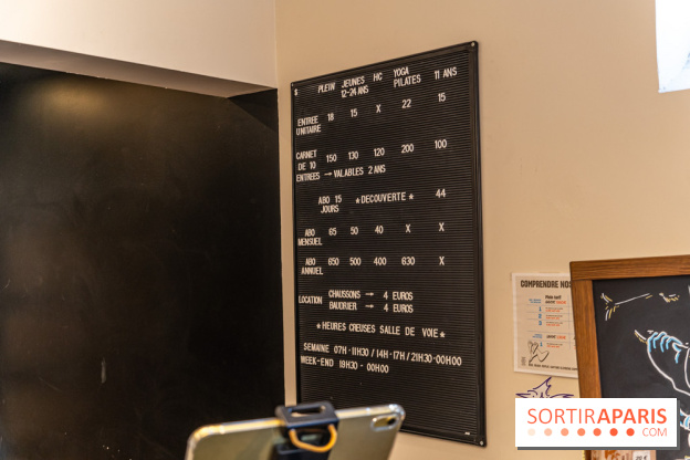 Climbing District Sèvres-Lecourbe, la salle d'escalade dans l'ancienne église Sainte-Rita dans le 15e -  A7C2074