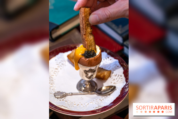 Le Bistro des Livres, le restaurant français pour les amoureux des bouquins -  oeuf à la coque