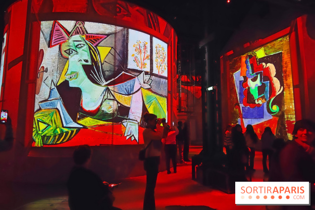 Picasso à l'Atelier des Lumières - Femme allongée sur un canapé, 1939, © Succession Picasso/DACS, London 2025 / Bridgeman Images