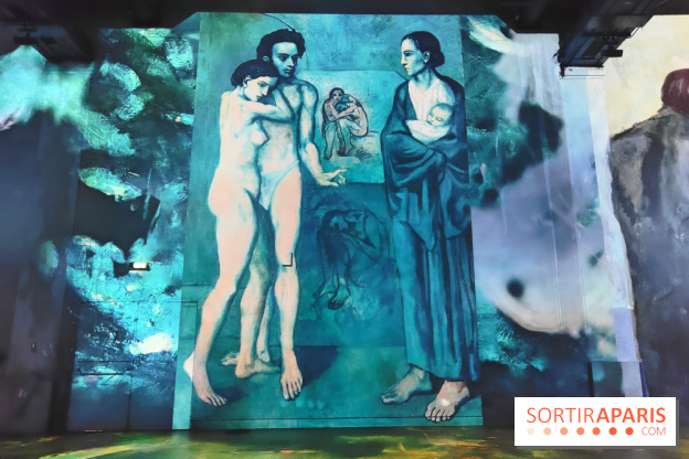 Picasso à l'Atelier des Lumières - La Vie, 1903, © Succession Picasso 2024