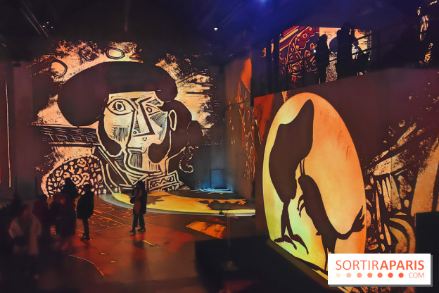 Picasso à l'Atelier des Lumières - Toros Vallauris, 1958, © Succession Picasso 2024