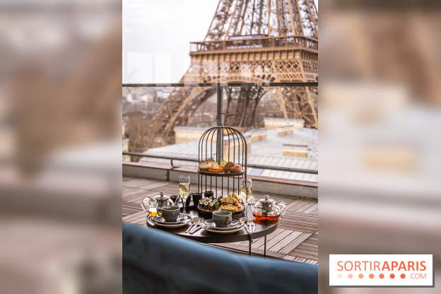 Le tea time éphémère face à la Tour Eiffel au Pullman