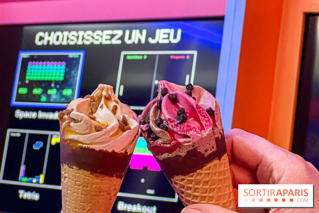 Gamebar î-cone-ique : un pop up hybride entre bar à glaces & bar à jeux d'arcade à Paris