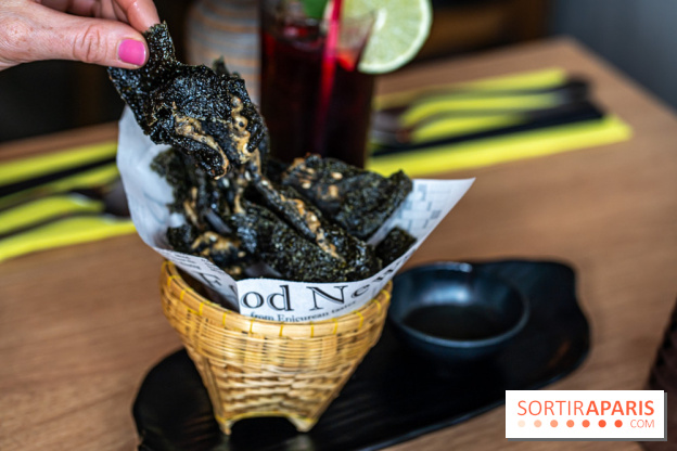 Buja restaurant végétarien thaï et Viet Paris 13e - photos - algues nori chips