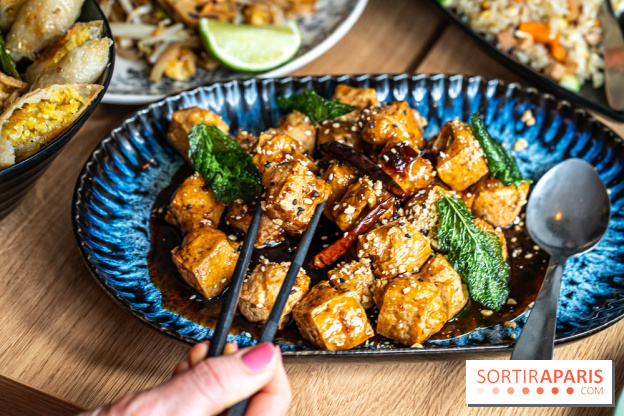 Buja restaurant végétarien thaï et Viet Paris 13e - photos - Pad Tofu au Tamarin