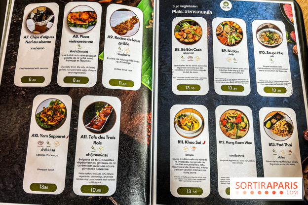 Buja restaurant végétarien thaï et Viet Paris 13e - photos - carte - menu