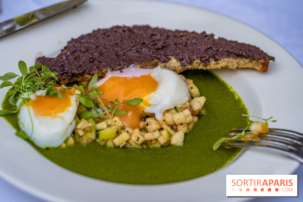 Terrasse de l'Hôtel Particulier, le jardin verdoyant au cœur de Montmartre - photo - A7C06428