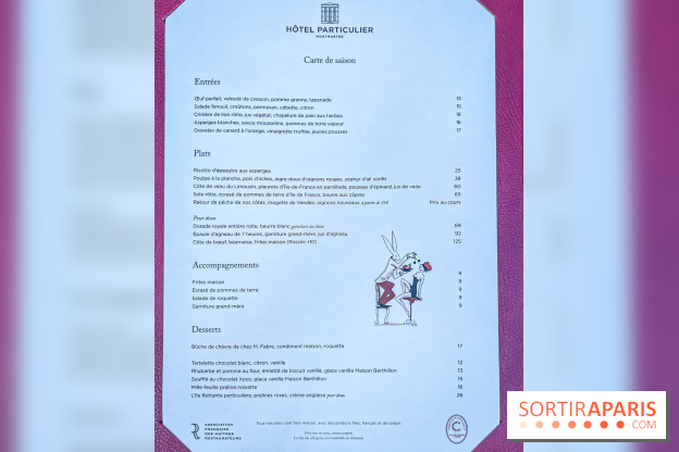 Terrasse de l'Hôtel Particulier, le jardin verdoyant au cœur de Montmartre - photo - carte - menu