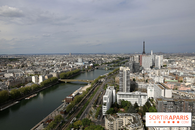 Ballon de Paris au parc André-Citroën : nos photos du vol à bord de l'aéronef -  visuel Paris - vue aérienne Paris - vue toit Paris