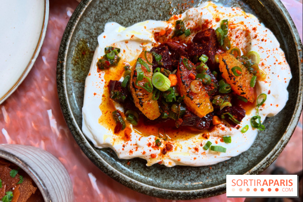 Mazmez - Labné betteraves et agrumes rôtis