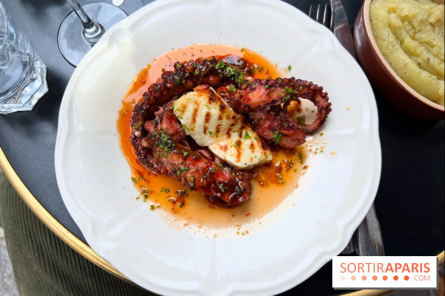 Le Cochon à l'Oreille - Poulpe et halloumi grillés