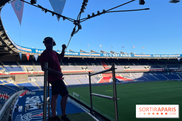 Tyrolienne au Parc des Princes