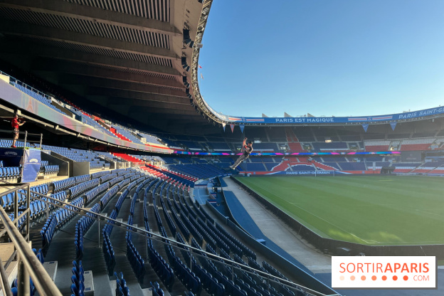 Tyrolienne au Parc des Princes