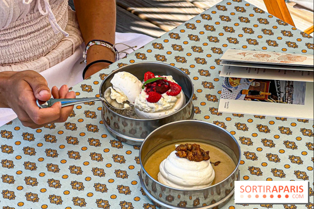 La terrasse estivale du Printemps Haussmann 2025 avec vue sur Paris et la Tour Eiffel  - image00006