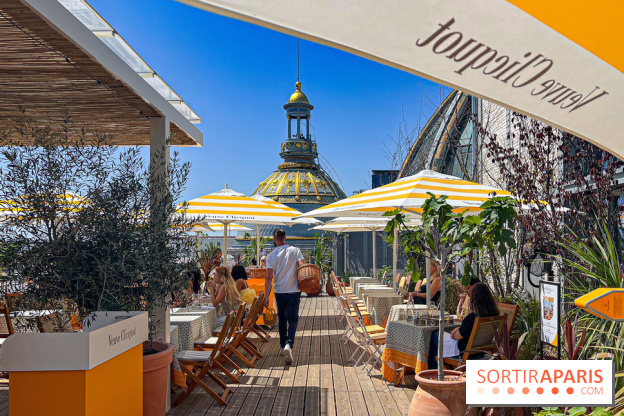 La terrasse estivale du Printemps Haussmann 2025 avec vue sur Paris et la Tour Eiffel  - image00008