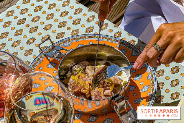 La terrasse estivale du Printemps Haussmann 2025 avec vue sur Paris et la Tour Eiffel  - image00015