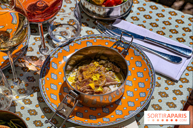 La terrasse estivale du Printemps Haussmann 2025 avec vue sur Paris et la Tour Eiffel  - image00022