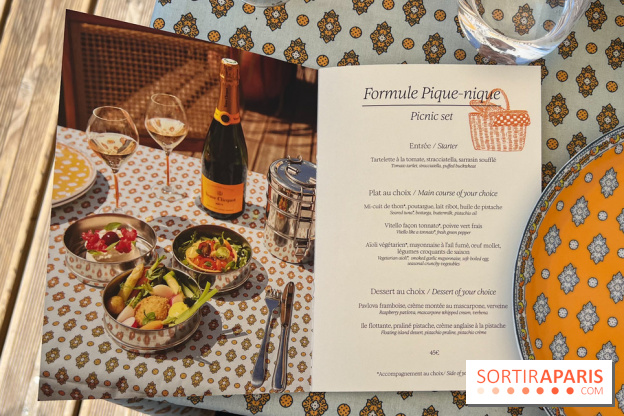 La terrasse estivale du Printemps Haussmann 2025 avec vue sur Paris et la Tour Eiffel  - image00053