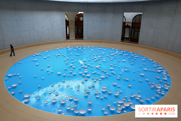 Clinamen, nos photos de l'une installation aquatique et musicale à la Bourse de Commerce - Clinamen Bourse de Commerce 2 fotor 20250606151413