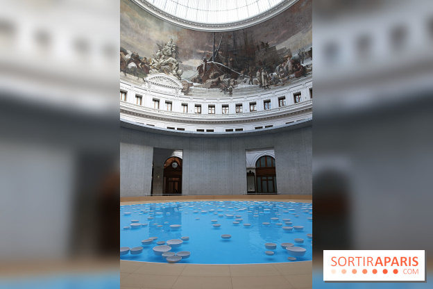 Clinamen, nos photos de l'une installation aquatique et musicale à la Bourse de Commerce - Clinamen Bourse de Commerce 5