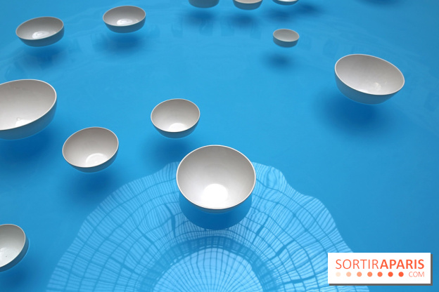 Clinamen, nos photos de l'une installation aquatique et musicale à la Bourse de Commerce - Clinamen Bourse de Commerce 7