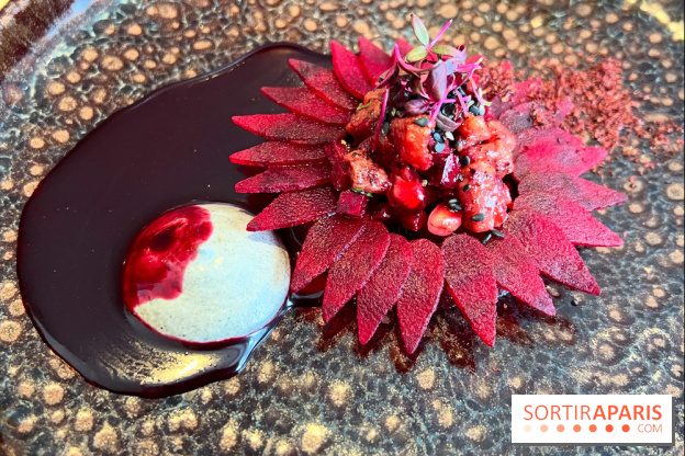 Restaurant Alan Geaam - Le Thon rouge Betterave, sésame noir, épices kamouneh