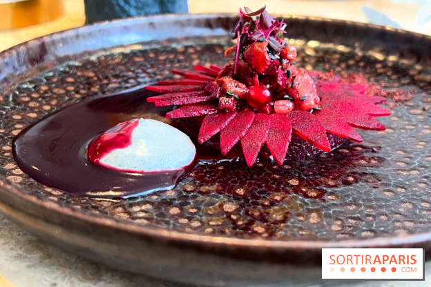 Restaurant Alan Geaam - Le Thon rouge Betterave, sésame noir, épices kamouneh