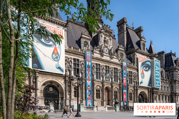 Hôtel de Ville - De Paris à Belem - Forêt Urbaine - Obey  - A7C03044