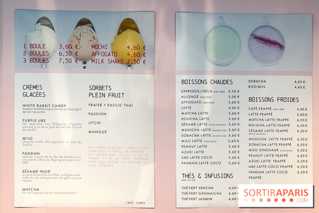 Le pop-up de glace Café Isaka à la Samaritaine avec salon de thé