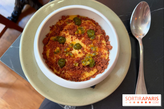 Schnock - Crème passion, crumble chocolat