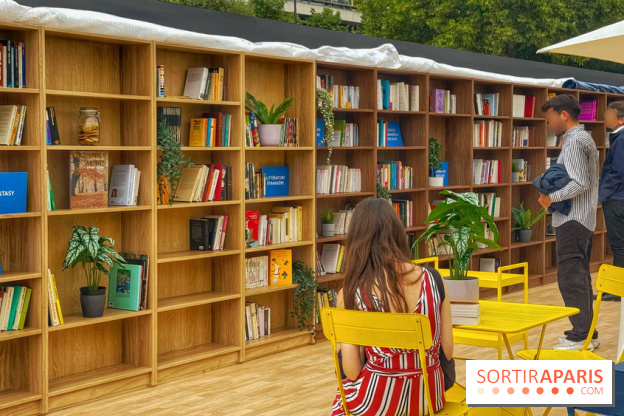 Bibliothèque et boite à livres géante à ciel ouvert