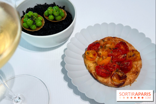 Geoélia - Tarte fine tomates, tartelette petits pois