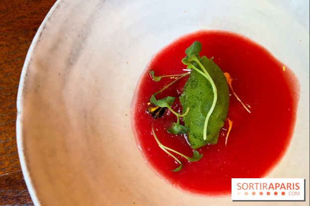 Machizo - Gaspacho tomate-pastèque, sorbet basilic
