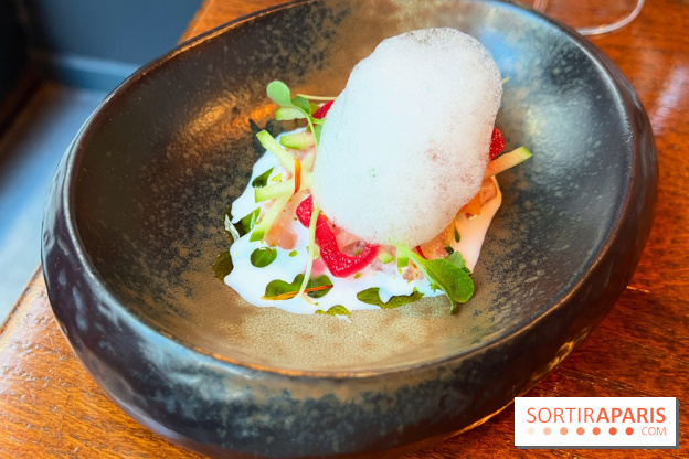 Machizo - Saumon, burrata, pomme, verveine