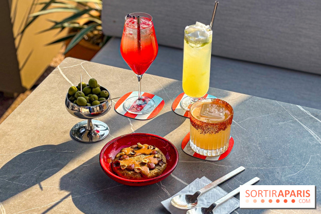 Bar Les Ombres : cocktails & tapas sur le rooftop du Musée du Quai Branly avec vue sur la tour Eiffel
