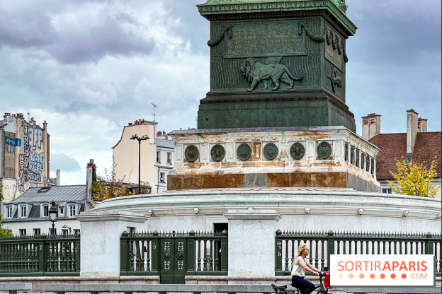 Paris Design Week 2025: une œuvre textile s'invite dans la Colonne de Juillet, place de la Bastille - IMG 7369 jpg