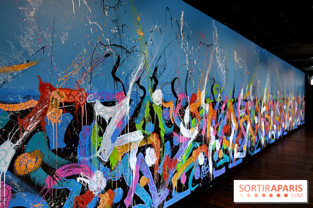 JonOne : nos photos de son exposition rétrospective sur Fluctuart à Paris 