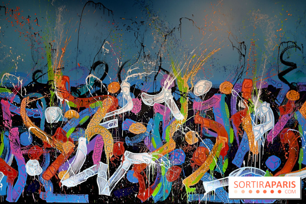 JonOne : nos photos de son exposition rétrospective sur Fluctuart à Paris 