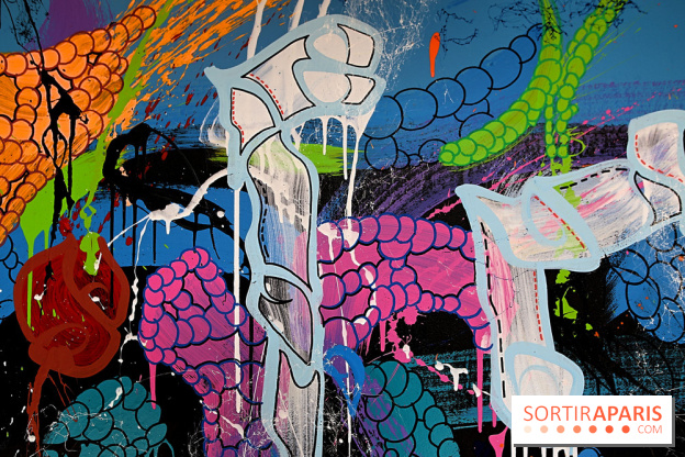 JonOne : nos photos de son exposition rétrospective sur Fluctuart à Paris