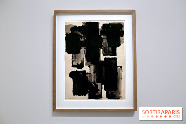 Pierre Soulages : nos photos de son exposition et de ses peintures sur papier à voir au Musée du Luxembourg 